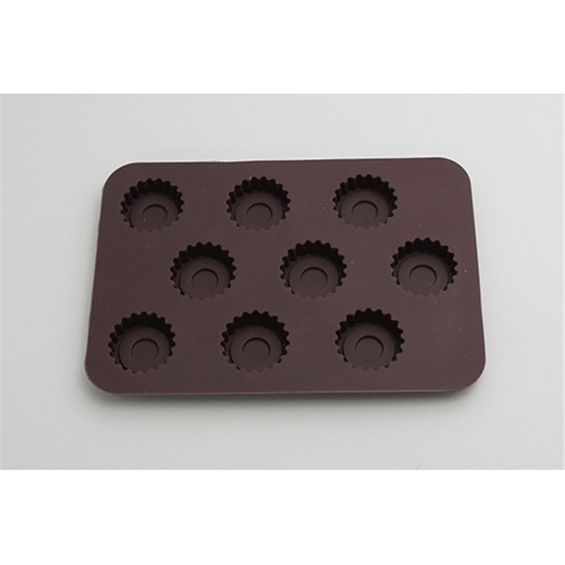 MOLDE DE SILICONA RUEDAS 9 UDS COD 22891