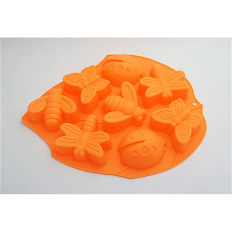 MOLDE DE SILICONA PASTELERO FORMA MARIPOSA-COCHINITA 8 UDS COD 22899