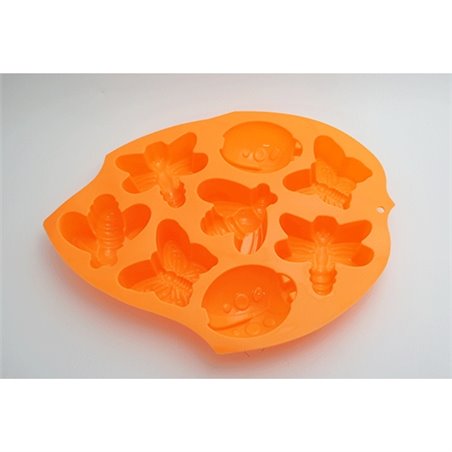 MOLDE DE SILICONA PASTELERO FORMA MARIPOSA-COCHINITA 8 UDS COD 22899