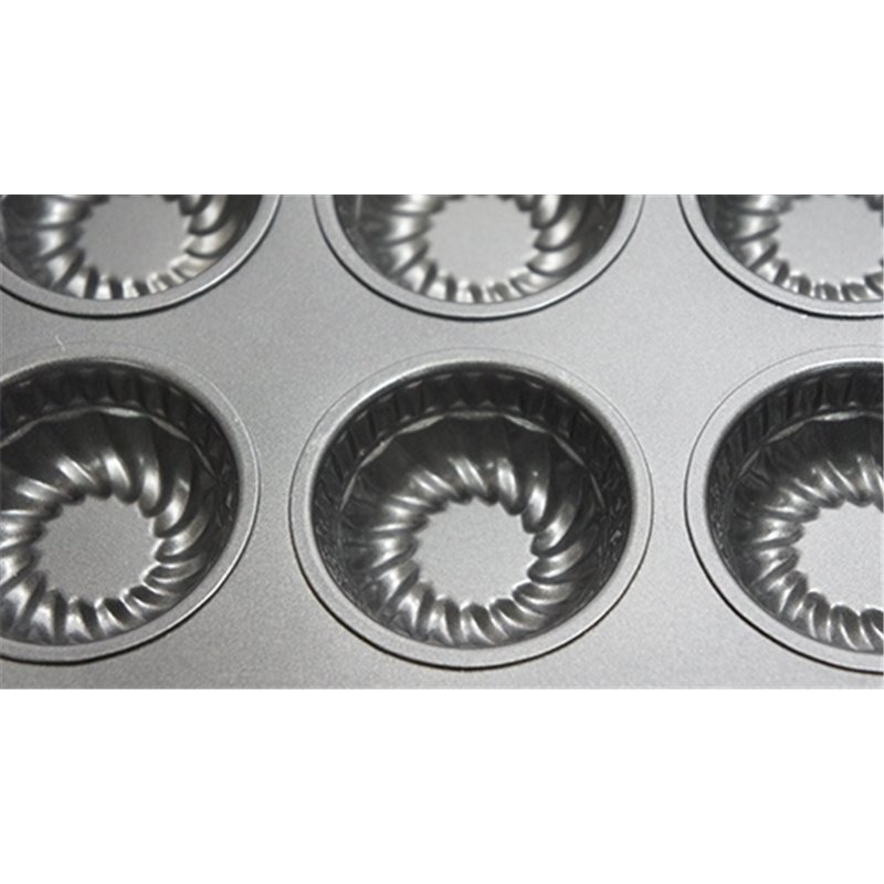 MOLDE DE METAL PASTELERO FORMA BIZCOCHO 6 UDS COD 67502