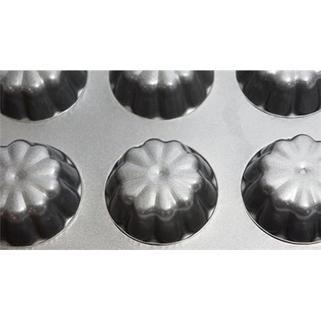 MOLDE DE METAL PASTELERO FORMA FLAN 6 UDS COD 67501