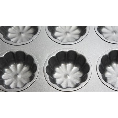 MOLDE DE METAL PASTELERO FORMA FLAN 6 UDS COD 67501