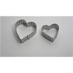 CORTADORES CORAZONES ONDULADOS 2 UDS COD 21738