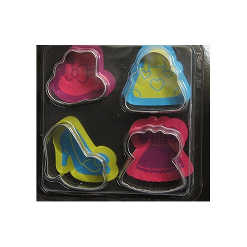 CORTADORES ROPA Y ACCESORIOS 4 X 4 CM 4 UDS COD 369909