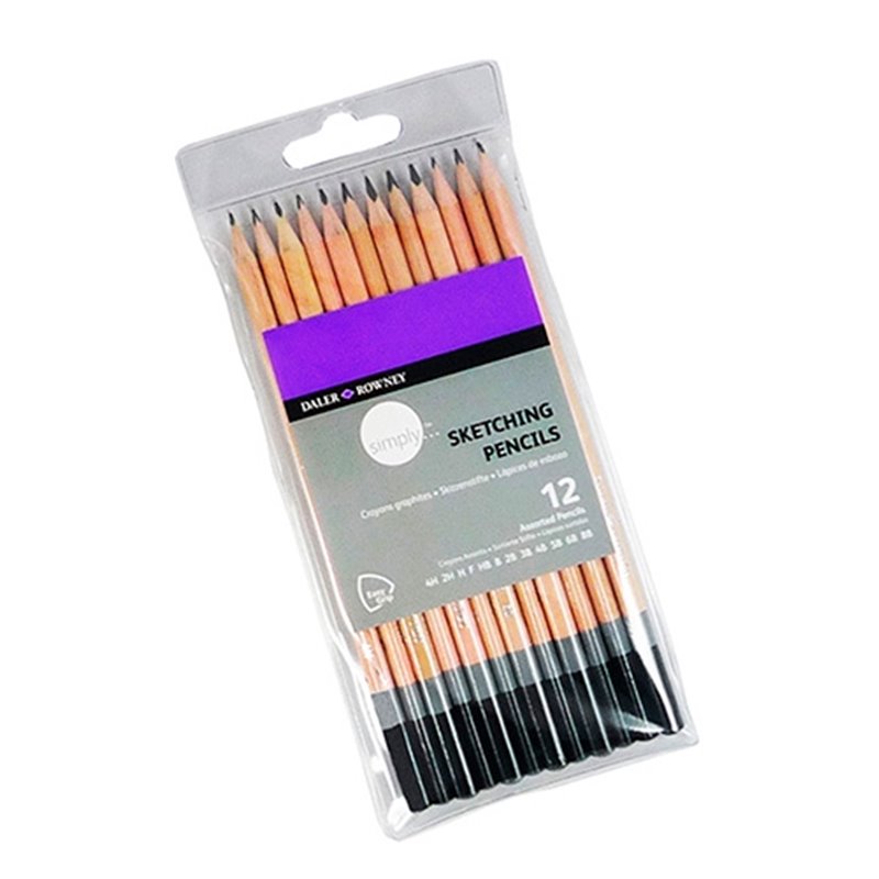 LAPICES DE DUREZA DALER ROWNEY SIMPLY ESTUCHE12 GRADUACIONES COD 644200012