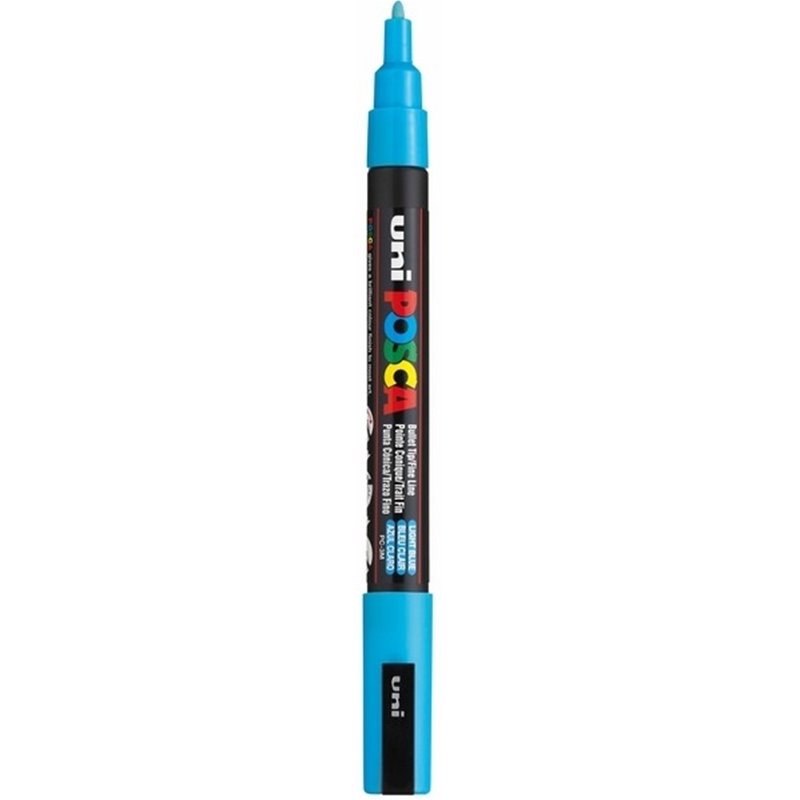 MARCADOR UNI POSCA PC3M 0.9-1.3 MM NUM 0320 AZUL CLARO COD PC3M0320