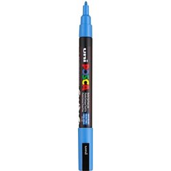 MARCADOR UNI POSCA PC3M 0.9-1.3 MM NUM 0330 AZUL CIELO COD PC3M0330
