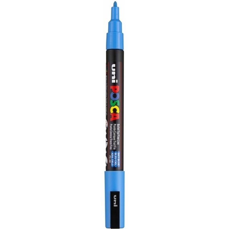 MARCADOR UNI POSCA PC3M 0.9-1.3 MM NUM 0330 AZUL CIELO COD PC3M0330