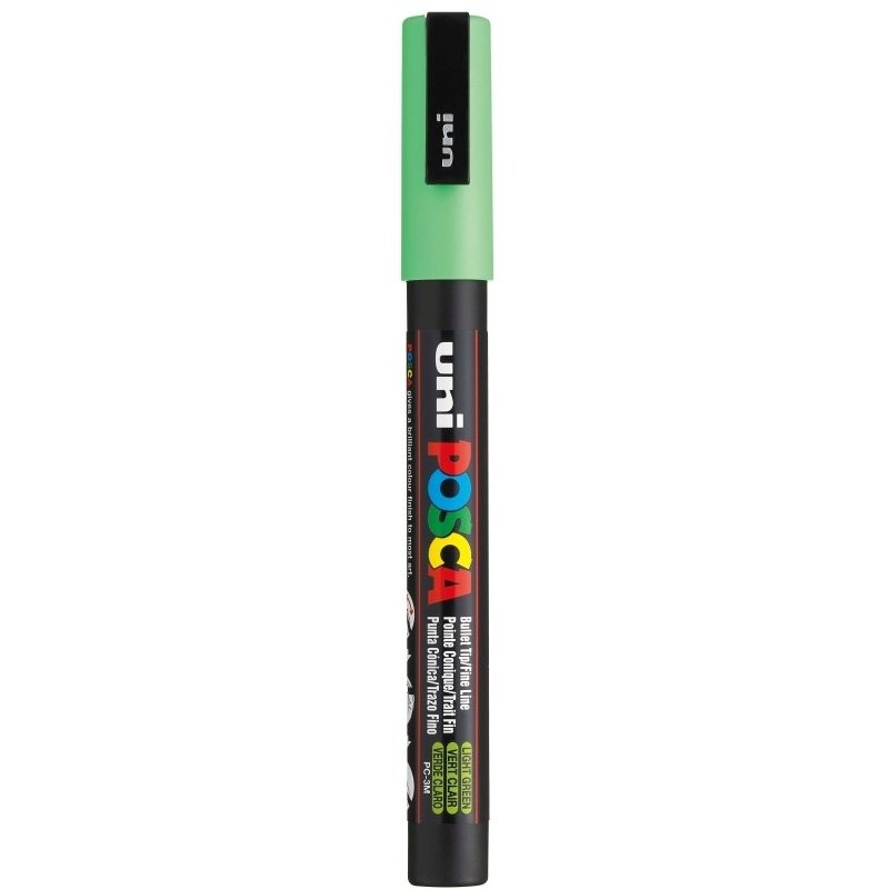 MARCADOR UNI POSCA PC3M 0.9-1.3 MM NUM 0520 VERDE CLARO COD PC3M0520