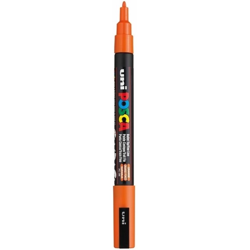 MARCADOR UNI POSCA PC3M 0.9-1.3 MM NUM 0700 NARANJA COD PC3M0700