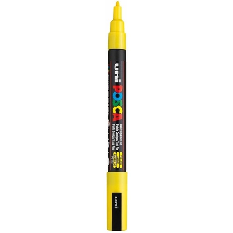 MARCADOR UNI POSCA PC3M 0.9-1.3 MM NUM 1100 AMARILLO COD PC3M1100