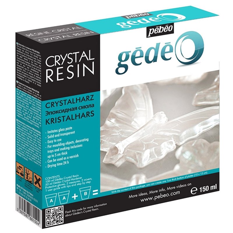 RESINA CRISTAL PEBEO-GEDEO KIT 150 ML COD 766150