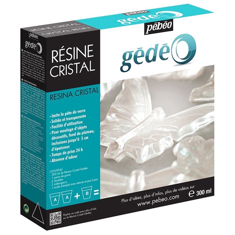 RESINA CRISTAL PEBEO-GEDEO KIT 300 ML COD 766334