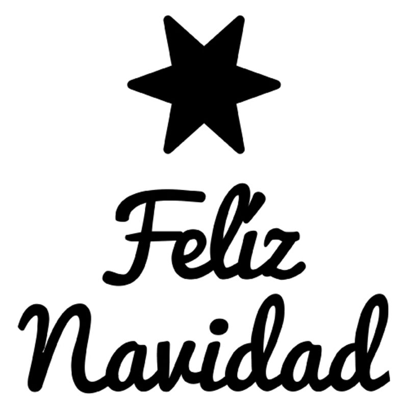 SELLO PARA SCRAPBOOK 3 X 3 CM MOD 6 FELIZ NAVIDAD