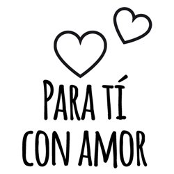 SELLO PARA SCRAPBOOK 3 X 3 CM MOD 36 PARA TI CON AMOR