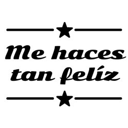 SELLO PARA SCRAPBOOK 3 X 3 CM MOD 49 ME HACES TAN FELIZ