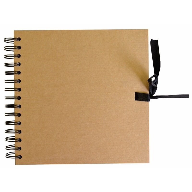 CUADERNO SCRAPBOOKS 30 X 30 CM ARTEMIO 40 HOJAS KRAFT NATURA COD 11010014