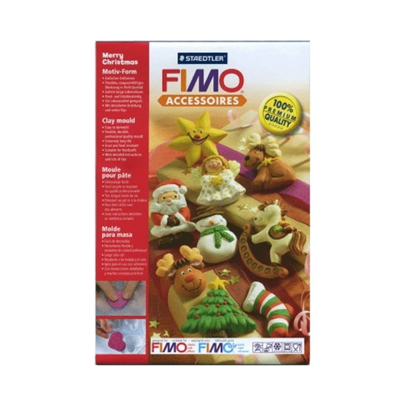 MOLDE FIMO FELIZ NAVIDAD COD 8742 12