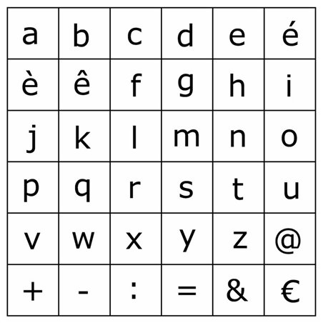 SELLOS ALFABETO MINUSCULA Y SIMBOLOS ARTEMIO COD 10004056