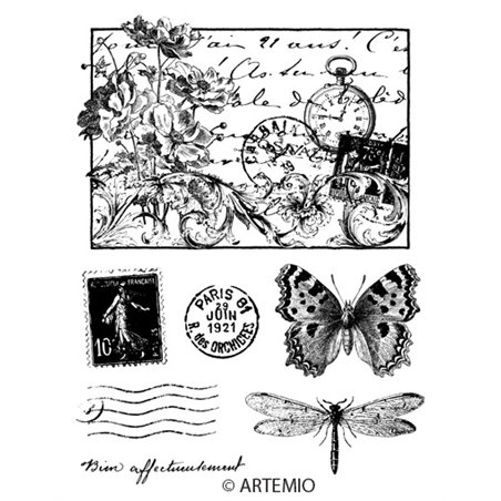 SELLOS TRANSPARENTE ARTEMIO FLORES COD 10001140