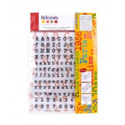 SELLOS TRANSPARENTE ARTEMIO ALFABETO COD 10001100