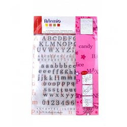 SELLOS TRANSPARENTE ARTEMIO ALFABETO COD 10001163