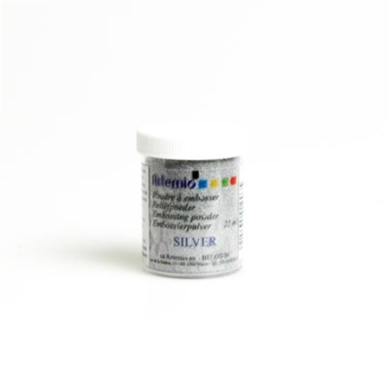 POLVOS PARA EMBOSSING ARTEMIO 25 ML PLATA COD VIPO03