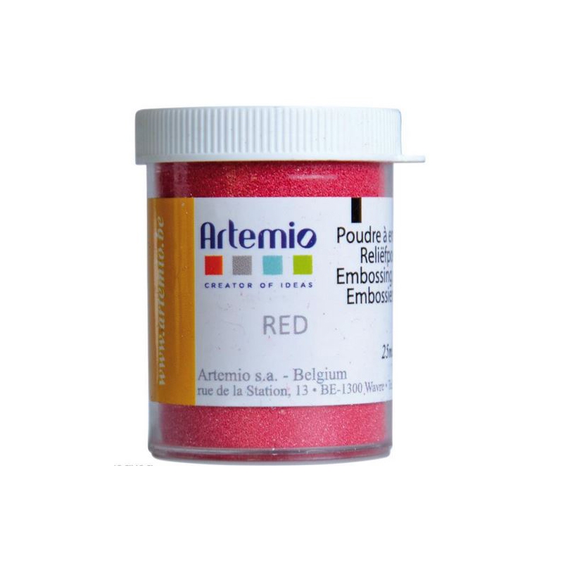 POLVOS PARA EMBOSSING ARTEMIO 25 ML ROJO COD VIPO15