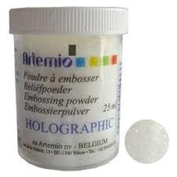 POLVOS PARA EMBOSSING ARTEMIO 25 ML TRANSPARENTE+PURPURINA BLANCA COD VIPO06