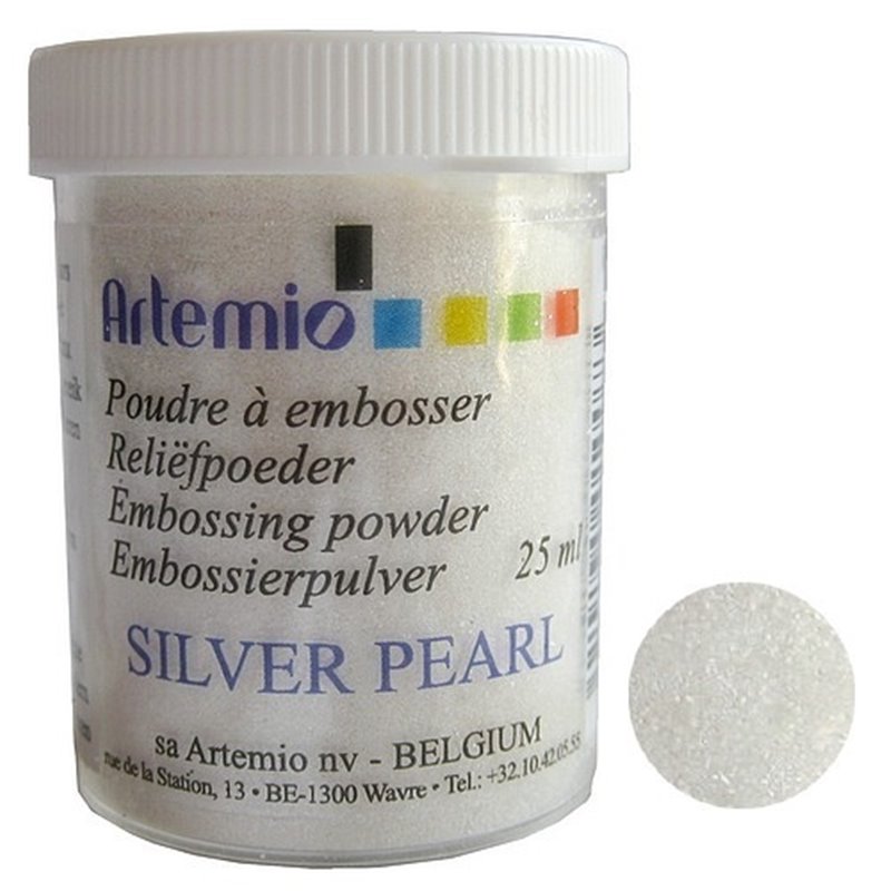 POLVOS PARA EMBOSSING ARTEMIO 25 ML SEMI-TRANSPARENTE IRISADO COD VIPO07