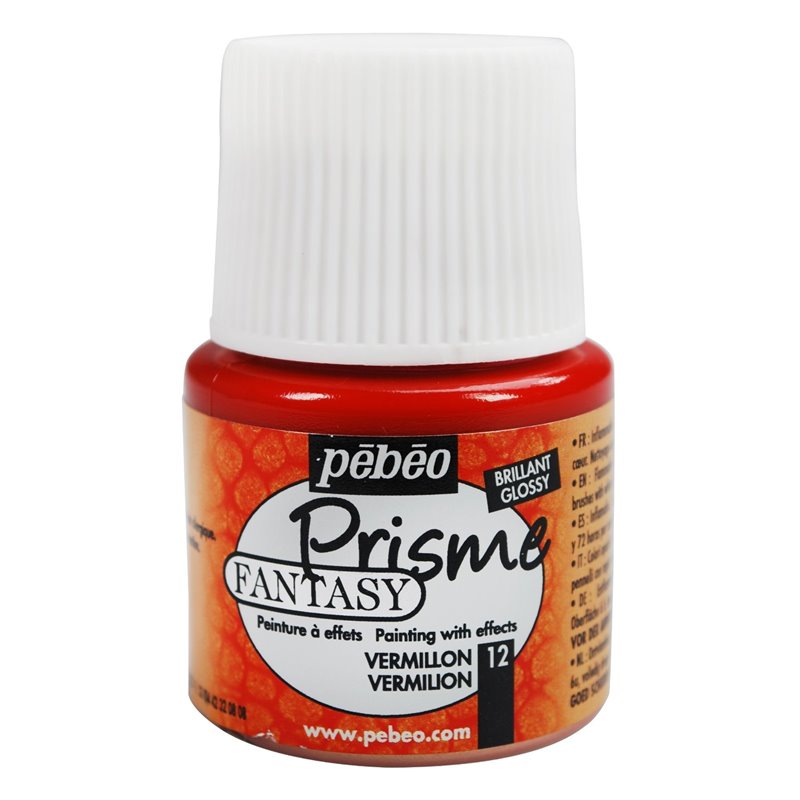 PINTURA PEBEO FANTASY PRISME 45 ML NUM 12 BERMELLON COD 166012