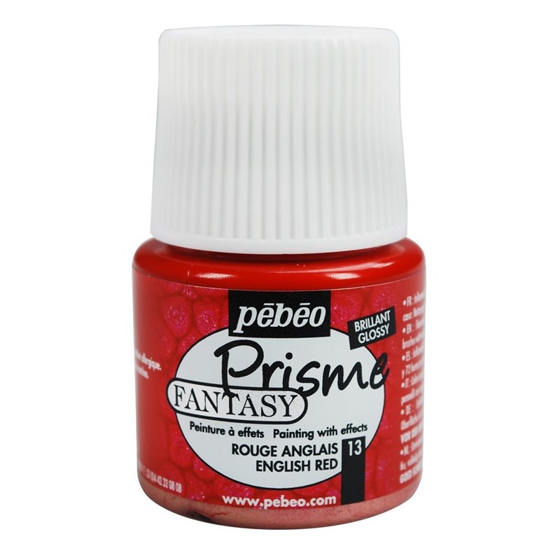 PINTURA PEBEO FANTASY PRISME 45 ML NUM 13 ROJO INGLES COD 166013