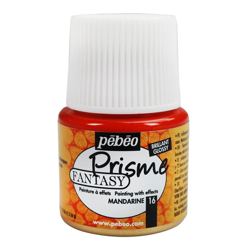 PINTURA PEBEO FANTASY PRISME 45 ML NUM 16 MANDARINA COD 166016