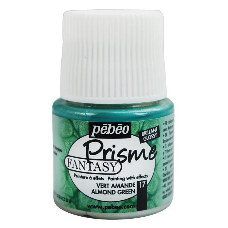 PINTURA PEBEO FANTASY PRISME 45 ML NUM 17 VERDE ALMENDRA COD 166017