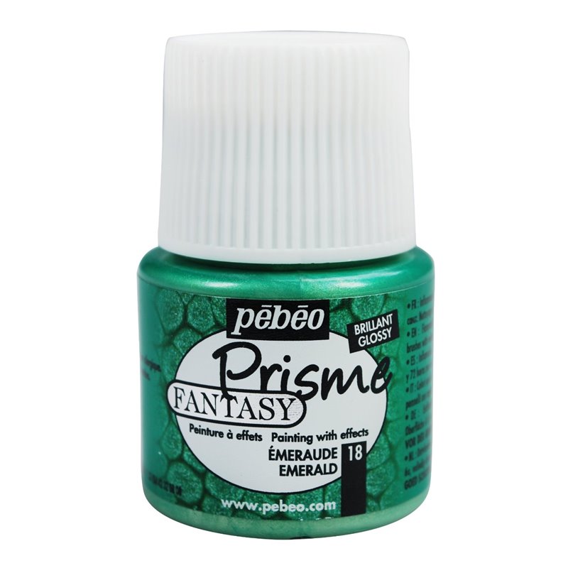 PINTURA PEBEO FANTASY PRISME 45 ML NUM 18 ESMERALDA COD 166018