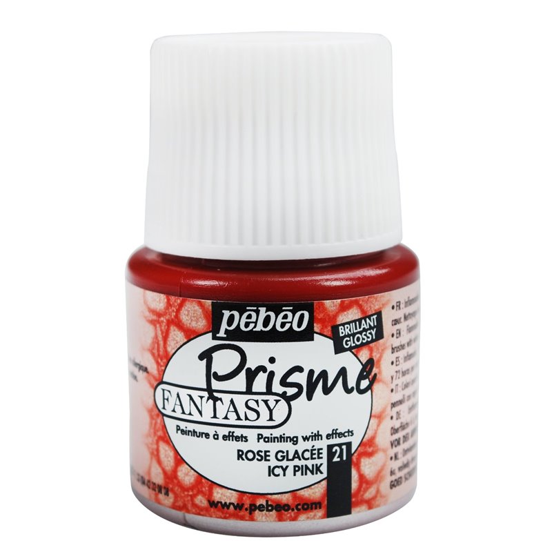 PINTURA PEBEO FANTASY PRISME 45 ML NUM 21 ROSA ESMALTADA COD 166021