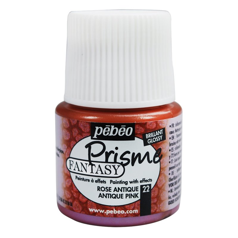 PINTURA PEBEO FANTASY PRISME 45 ML NUM 22 ROSA ANTIGUA COD 166022