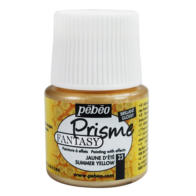 PINTURA PEBEO FANTASY PRISME 45 ML NUM 23 AMARILLO ESTIVAL COD 166023