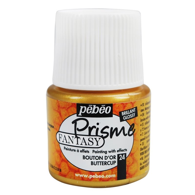 PINTURA PEBEO FANTASY PRISME 45 ML NUM 24 BOTON DE ORO COD 166024