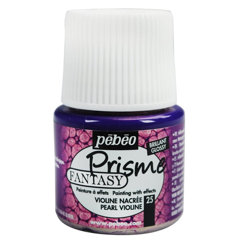 PINTURA PEBEO FANTASY PRISME 45 ML NUM 25 VIOLIN NACARADO COD 166025