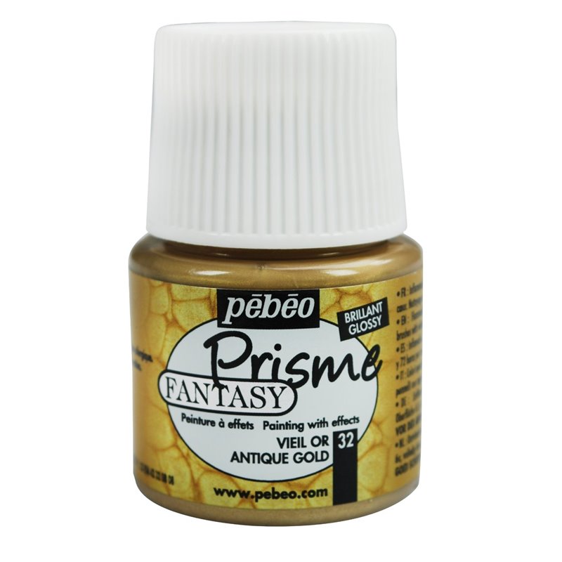 PINTURA PEBEO FANTASY PRISME 45 ML NUM 32 ORO VIEJO COD 166032