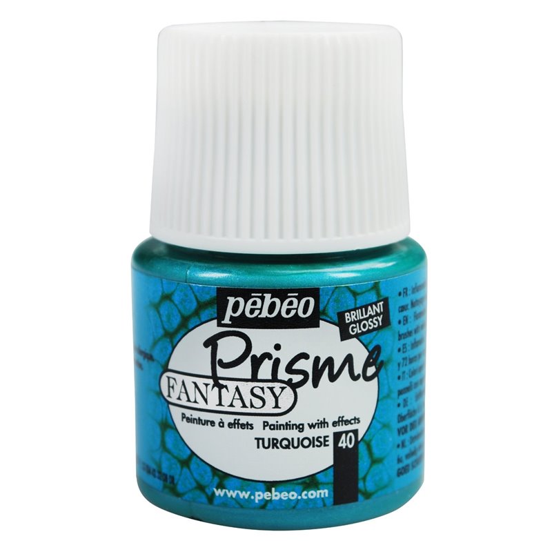 PINTURA PEBEO FANTASY PRISME 45 ML NUM 40 TURQUESA COD 166040