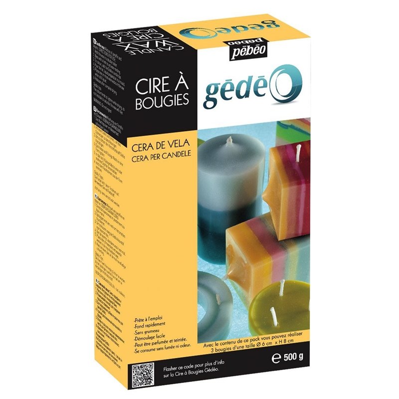 CERA PARA VELAS PEBEO-GEDEO 500 G COD 766221