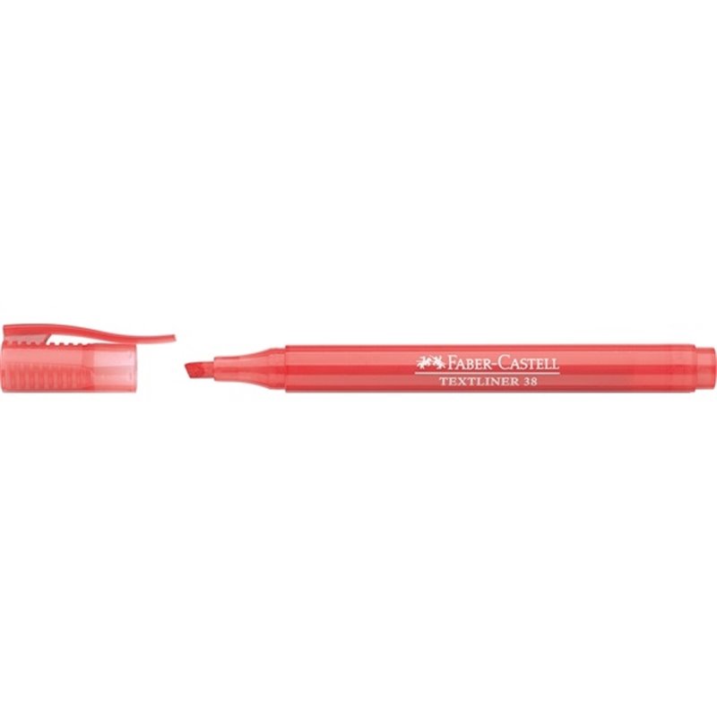 MARCADOR FABER CASTELL TEXTLINER 38 ROJO COD 157721