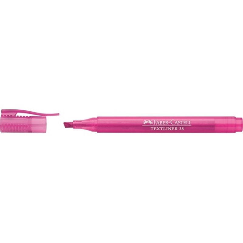 MARCADOR FABER CASTELL TEXTLINER 38 ROSA COD 157728