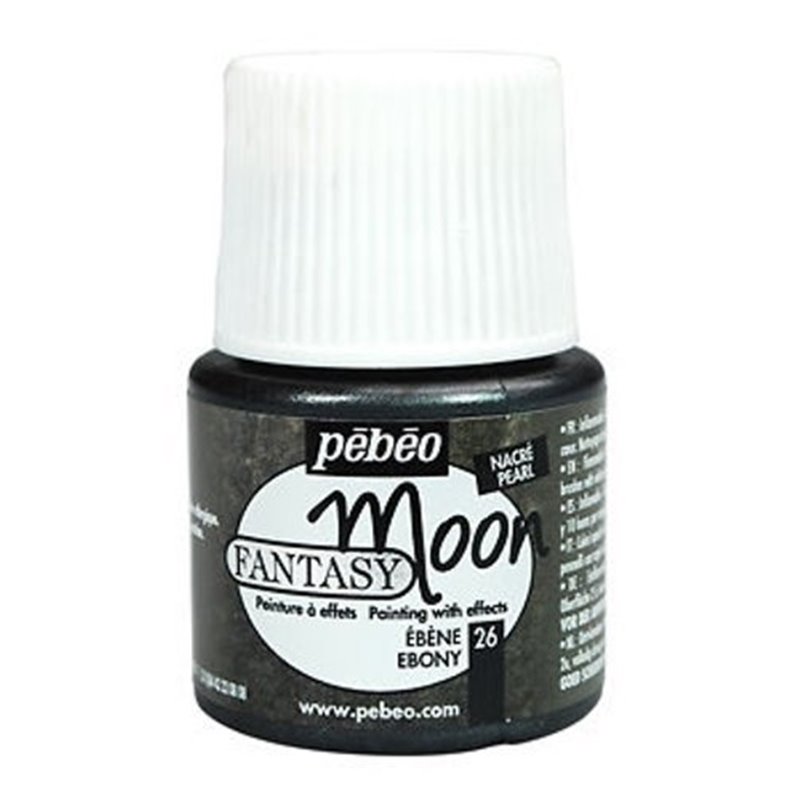 PINTURA PEBEO FANTASY MOON 45 ML NUM 26 EBANO COD 167026