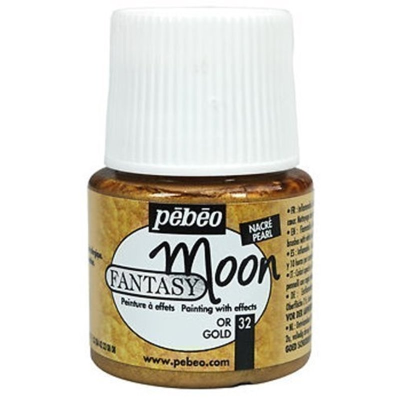 PINTURA PEBEO FANTASY MOON 45 ML NUM 32 ORO COD 167032