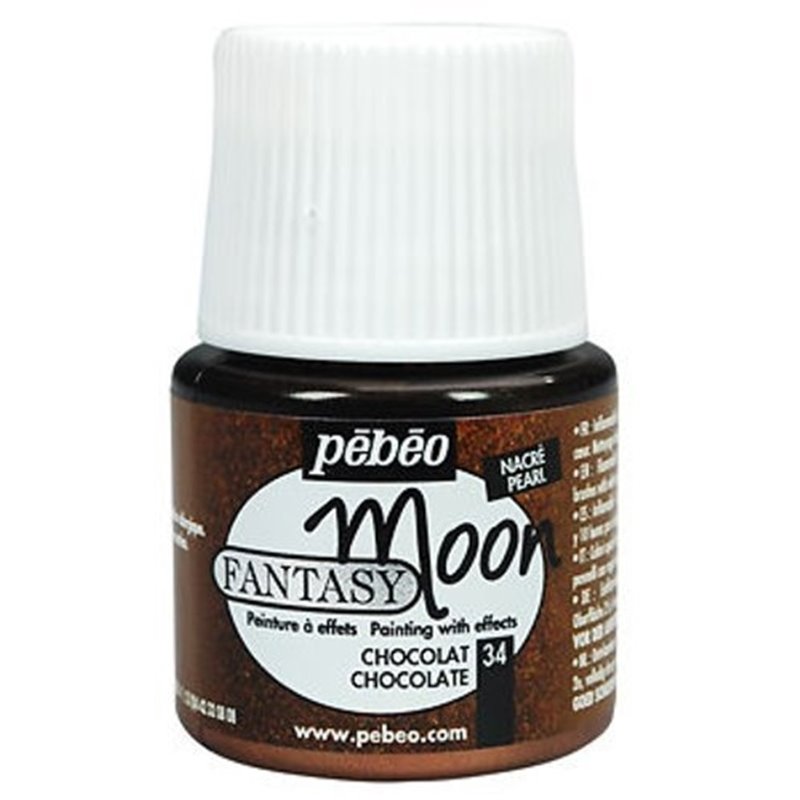 PINTURA PEBEO FANTASY MOON 45 ML NUM 34 CHOCOLATE COD 167034