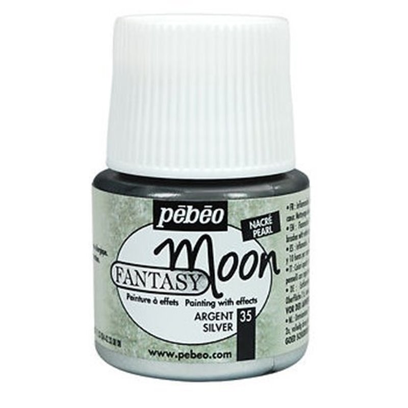 PINTURA PEBEO FANTASY MOON 45 ML NUM 35 PLATA COD 167035