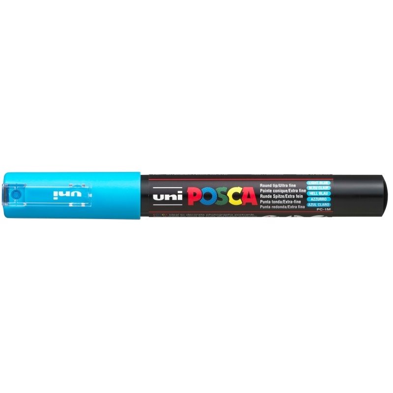 MARCADOR UNI POSCA PC1M 0.7 MM NUM 0320 AZUL CLARO COD PC1M00320